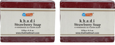 

Agile The Khadi Mart (Strawberry) Soap - (Pack of 2) - 250 gm(2 g, Pack of 2)