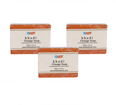 

Agile The Khadi Mart (Orange) Soap - (Pack of 3) - 375 gm(3 g, Pack of 3)