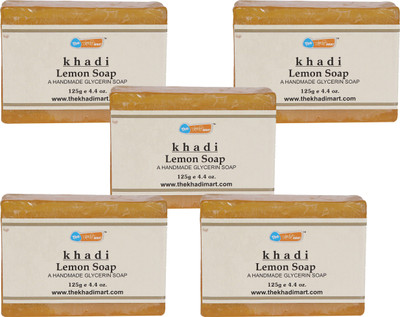 

Agile The Khadi Mart (Lemon) Soap - (Pack of 5) - 625 gm(5 g, Pack of 5)
