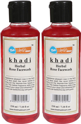 

Agile The Khadi Mart Herbal (Rose) Face Wash - (Pack of 2) - 420 ML(2 g, Pack of 2)