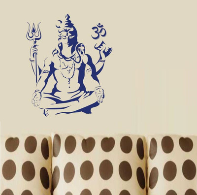 marvellous 60 cm m-shivawithdamru Self Adhesive Sticker(Pack of 1)