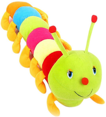 

arthr Beautiful Cute Colorful Caterpillar Soft Toy - 55 cm - 15 mm(Multicolor)