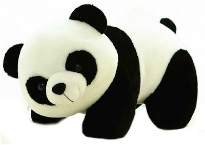 

Shopfloor.XYZ Cute Looking Panda Stuffed Soft Plush Toy, Black/White - 24 cm(BLACK AND WHITE)