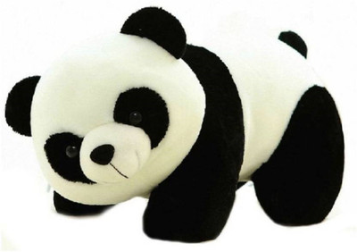 

Shopfloor.XYZ Black,White Cute Looking Panda Stuffed Soft Plush Toy Love Girl By - 25 cm(BLACK AND WHITE)