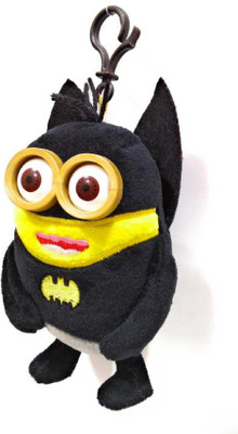 

imodish Despicable Me Batman MInion 10cms Soft Toys Plush Stuffed Toys - 10 cm(Black)