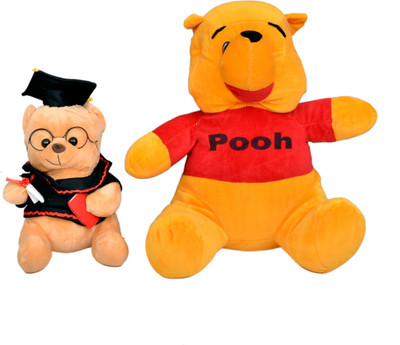 

Yashi enterprises Soft Toy Combo Pooh 30 CM and Musical Advocate 20 CM - 30 cm(NA)