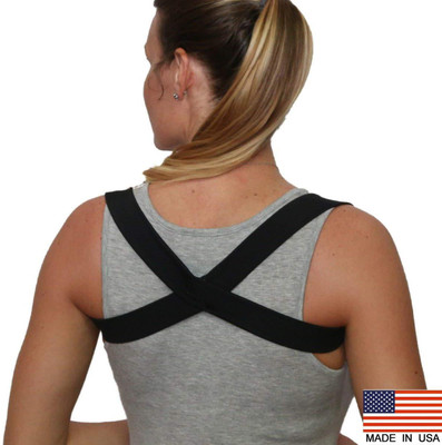 

Generic The 2 in 1 Posture Brace Shoulder Support (, Black