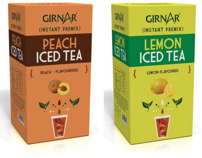 

Girnar Tea Combo Lemon and Peach Ice Tea Lemon, Peach Iced Tea(180 g, Box)