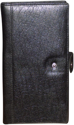 

Kan Premium Quality Leather Travel Document Holder/Cheque Book pouch For Men and Women(Black)