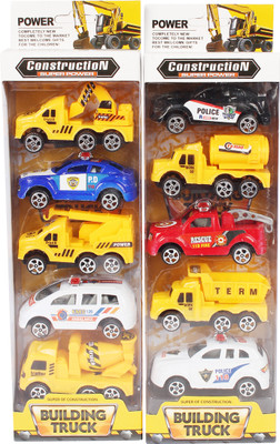 

Planet of Toys Pullback Construction Truck Series of 10 Cars(Multicolor)