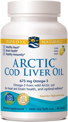 

Nordic Naturals Nordic Naturals, Arctic Cod Liver Oil, Lemon, 1000 mg, 90 Soft Gels(90 No)