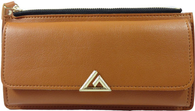 

SB Women Brown Artificial Leather Wallet(10 Card Slots)