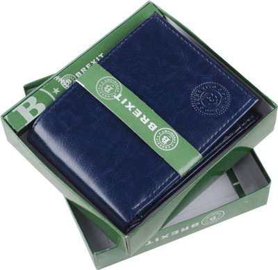 

Brexit Men Blue Artificial Leather Wallet(3 Card Slots)