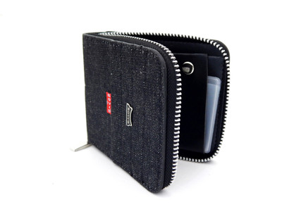 

Bovi'S Men Black Artificial Leather, Fabric Wallet(4 Card Slots)