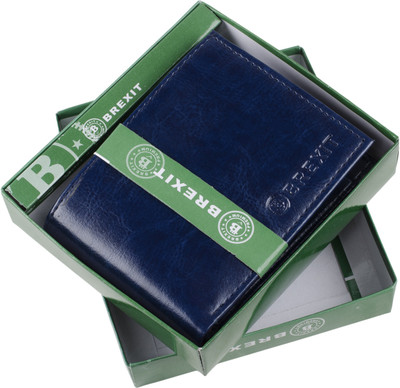 

Brexit Men Blue Artificial Leather Wallet(3 Card Slots)