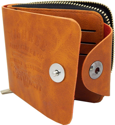 

Teenage Men Beige Artificial Leather, Fabric Wallet(7 Card Slots)