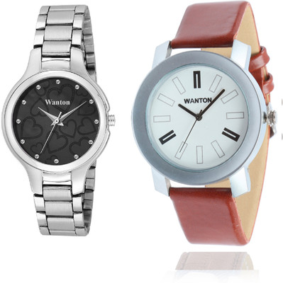 

Wanton Black color official stylish women watch with white dial stylish and professional edx Exclusive collection watches Watch - For Boys & Girls