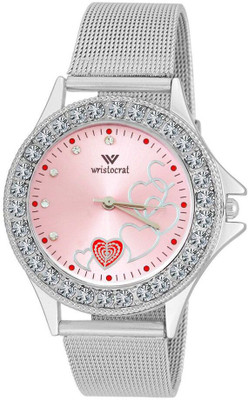 

Wristocrat WCM39 Pink Heart Dial Watch - For Girls