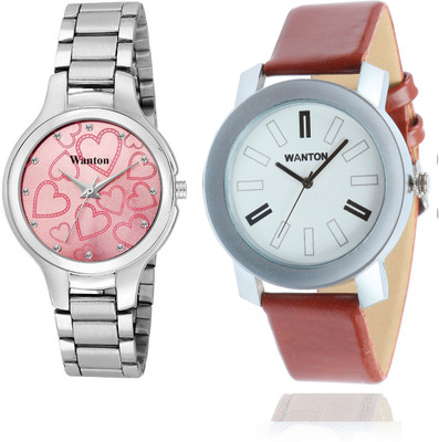 

Wanton Pink color official stylish women watch with white dial stylish and professional edx Exclusive collection watches Watch - For Boys & Girls