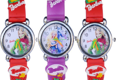 

Arihant Retails Barbie Kids Watch AR-18 (Also best for Birthday gift and return gift for kids) Pack of 3, Watch - For Boys & Girls