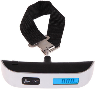 

Rangoli  Electronic luggage scale with LCD display Weighing Scale(Silver)