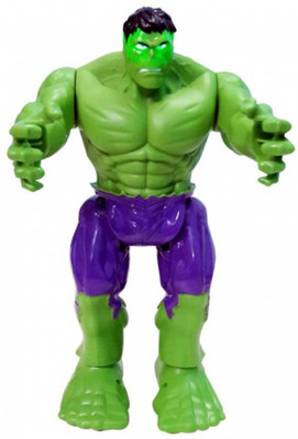 

Amazia Avenger Hulk Action Hero Moving Toy With Lights And Sound for kids(Green)