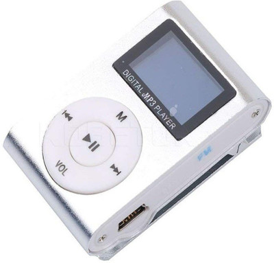 

Suroskie Mini Digtal Mp3 Player Mini Digital White Mp3 Player with Micro SD Slot & Display Compatible with All Smartphones 8 GB MP3 Player(White, 2 Display)
