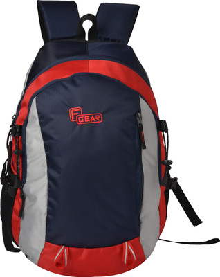 

F Gear Plush 25.0 L Laptop Backpack(Multicolor), Navy blue;red