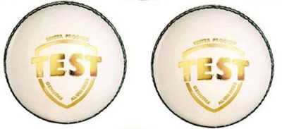 

GLS Genuine Leather 2 Piece Cricket Ball Standard Size 5.5 - Pack of 2 Cricket Leather Ball(Pack of 2, White)