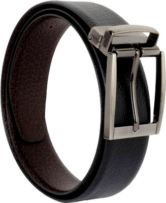 

WalletLee Men Formal Black, Brown Genuine Leather Reversible Belt