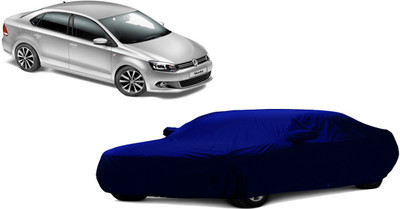 Affron Car Cover For Volkswagen Vento (With Mirror Pockets)(Blue)