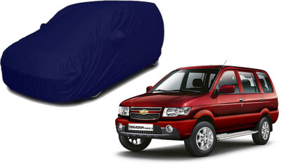 RUFUS Car Cover For Chevrolet Tavera (With Mirror Pockets)(Blue)
