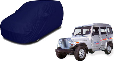 Spellio Car Cover For Mahindra Marshal (With Mirror Pockets)(Blue)
