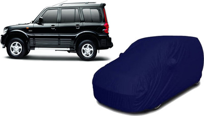 Spellio Car Cover For Mahindra Scorpio (With Mirror Pockets)(Blue)