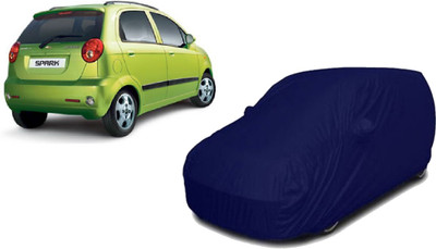 RUFUS Car Cover For Chevrolet Spark (With Mirror Pockets)(Blue)