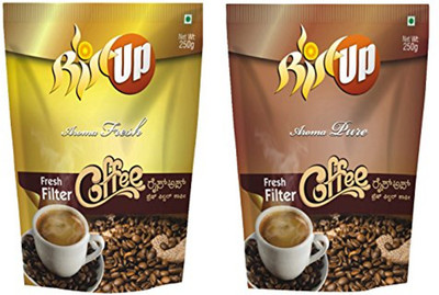 

RiseUpCoffee RiseUp Aroma Fresh Filter Coffee Powder, Aroma Pure Filter Coffee Powder, 500 g (Combo of 2) Filter Coffee 500 g(Pack of 2, Caramel Flavoured)