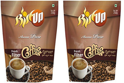 

RiseUpCoffee RiseUp Aroma Pure Fresh Filter Coffee Powder, 250g (Pack of 2) Filter Coffee 500 g(Pack of 2, Caramel Flavoured)