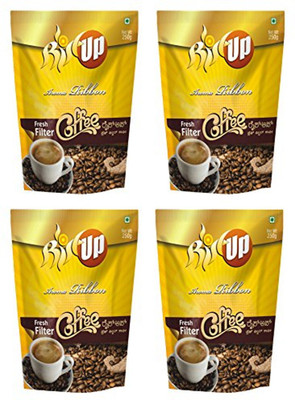 

RiseUpCoffee RiseUp Aroma Ribbon Fresh Filter Coffee Powder, 250 g (Pack of 4) Filter Coffee 1000 g(Pack of 4, Caramel Flavoured)