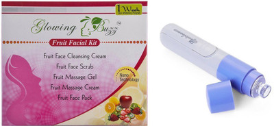 

Glowing Buzz Combo of Fruit facial kit and Facial Pore Cleaner Cleanser Blackheads Acne Remover(Set of 2)