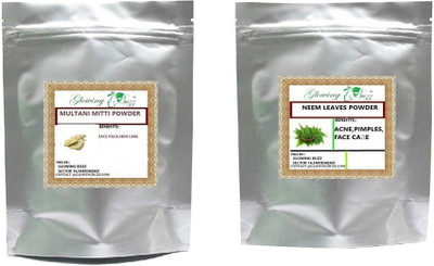 

Glowing Buzz Combo of multani mitti powder and neem leaves(Set of 2)