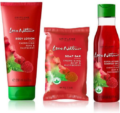 

Oriflame Sweden Energising Mint & Raspberry Combo kit(Set of 3)