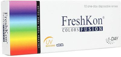

freshkon Colors Fusion Daily Contact Lens - 10 Units (Blushing Violet) Daily Contact Lens(0, Blushing Violet, Pack of 10)