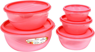 

Princeware Micro-vent Plastic Bowl Set(Multicolor, Pack of 5)