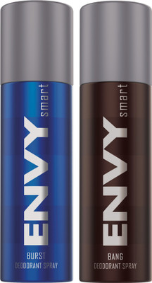 

ENVY SMART DEO BURST & BANG Deodorant Spray - For Men(270 ml, Pack of 2)