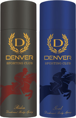 

Denver Polo & Rider Combo Of 2 Deodorant Spray - For Men(330 ml, Pack of 2)