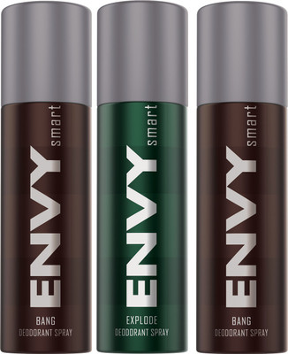 

envy SMART DEO BANG & EXPLODE Deodorant Spray - For Men(315 ml, Pack of 3)