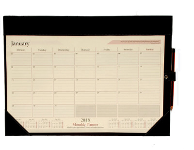 

Sukeshcraft 1 Compartments Wood Table Calander(Black)