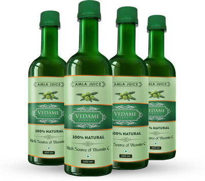 

vedame herbals Amla Juice(pack of 4)(4 x 125 ml)