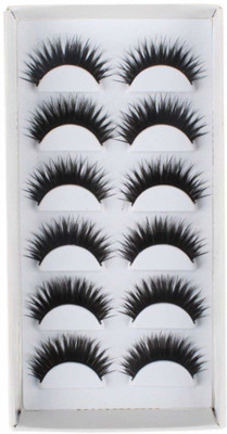 

AGE CARE Soft Natural Thick Black Long False Eyelashes Extension Eye Makeup set- 6 Pairs(Pack of 12)