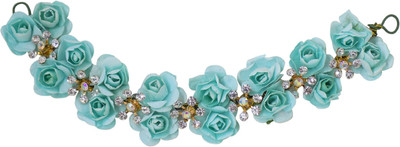 

Majik Hair Gajra Fower Design Of Bun Making For Girls Wedding Use Bun(Blue)